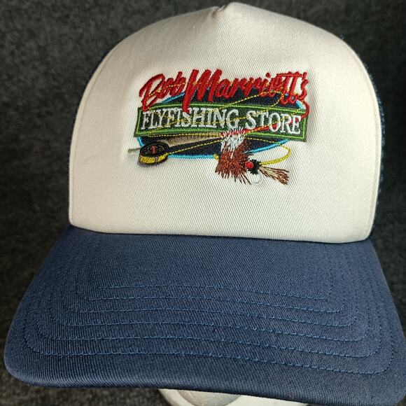 Bob Marriotts Fly Fishing Store Hat Cap Simms Snapback Trucker - Picture 5 of 9